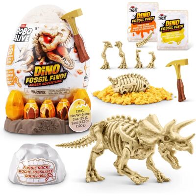 ZURU Robo Alive Aventura en Ámbar de Descubrimiento de Fósiles - Juguete de Dinosaurio ZURU Robo Alive Aventura en Ámbar de Descubrimiento de Fósiles - Juguete de Dinosaurio