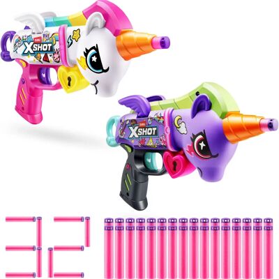 XSHOT 36855 Leksaksgevär - Blastercorn Serie 1 Unicorn Blaster 2-pack XSHOT 36855 Leksaksgevär - Blastercorn Serie 1 Unicorn Blaster 2-pack