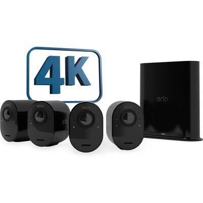 Système de Sécurité Sans Fil Arlo Ultra 2 4K avec Caméras - Noir Système de Sécurité Sans Fil Arlo Ultra 2 4K avec Caméras - Noir
