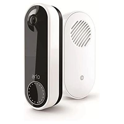 Arlo Brand Model Wireless Video Doorbell - Video Doorbell, Black/White Arlo Brand Model Wireless Video Doorbell - Video Doorbell, Black/White