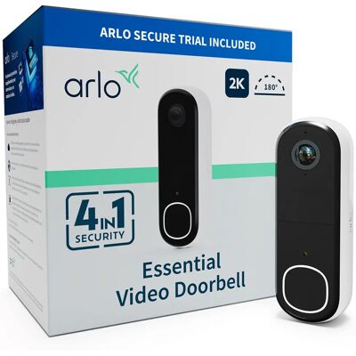 Arlo Essential 2K Video Doorbell - White - Smart Doorbell - 2nd Gen. Arlo Essential 2K Video Doorbell - White - Smart Doorbell - 2nd Gen.