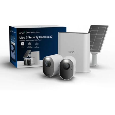 Arlo Ultra 3 Beveiligingscamera 2-set - 4K IP Outdoor - Plafond/wand Arlo Ultra 3 Beveiligingscamera 2-set - 4K IP Outdoor - Plafond/wand