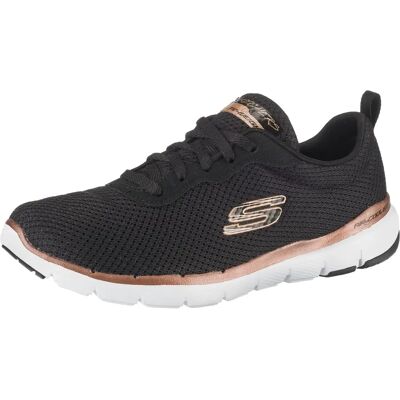 Skechers Flex Appeal 3.0 - First Insight Baskets - Noir Or - Sneakers - Publicité Skechers Flex Appeal 3.0 - First Insight Baskets - Noir Or - Sneakers - Publicité