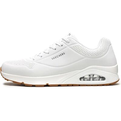 Skechers Uno Stand On Air Blanc - Chaussures Skechers Uno Stand On Air Blanc - Chaussures