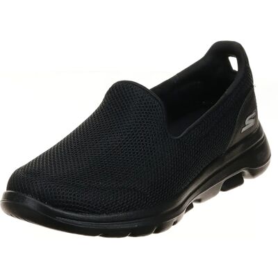 Skechers Zapatos Deportivos Mujer Go Walk 5 - Negro Ancho Skechers Zapatos Deportivos Mujer Go Walk 5 - Negro Ancho