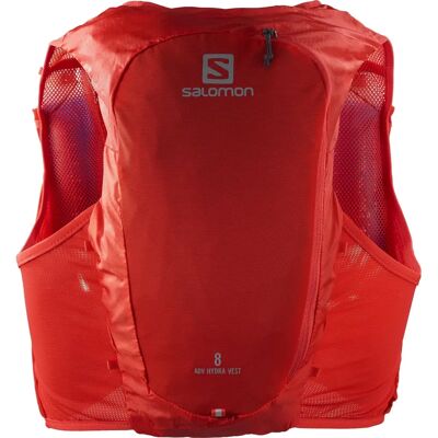 Salomon Rouge Fiery Gilet d'hydratation ADV HYDRA VEST 8 - Publicité Salomon Rouge Fiery Gilet d'hydratation ADV HYDRA VEST 8 - Publicité