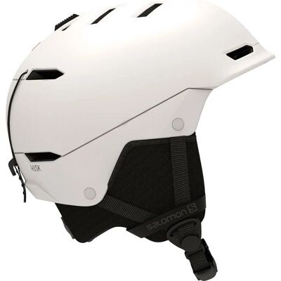 Salomon Husk White - Lightweight, Ventilated Ski Helmet - Skiing Certified Salomon Husk White - Lightweight, Ventilated Ski Helmet - Skiing Certified