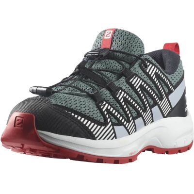 Chaussures de course pour enfants Salomon XA Pro V8 - Toute l'année - Noir/Bleu/Vert - Publicité Chaussures de course pour enfants Salomon XA Pro V8 - Toute l'année - Noir/Bleu/Vert - Publicité