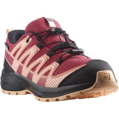 Salomon Chaussures de trekking Earth Red/Black/Almond - Imperméables - Publicité Salomon Chaussures de trekking Earth Red/Black/Almond - Imperméables - Publicité