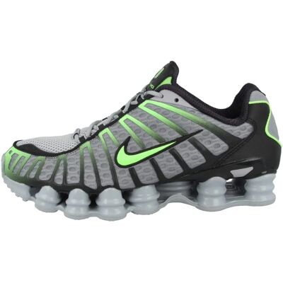 Nike Shox TL Wolf Grey/ Lime Blast-Black Baskets - Sneakers - Publicité Nike Shox TL Wolf Grey/ Lime Blast-Black Baskets - Sneakers - Publicité