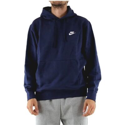 Nike Club Fleece Hoodie (BV2654) - granatowy/granatowy/biały (BV2654-410) Nike Club Fleece Hoodie (BV2654) - granatowy/granatowy/biały (BV2654-410)