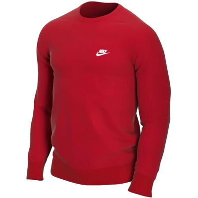 Nike Swoosh Club Crew Czerwony - Bluza Nike Swoosh Club Crew Czerwony - Bluza