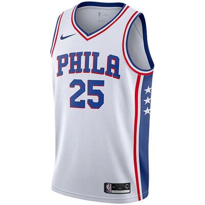 Nike Philadelphia 76ers NBA Biały T-Shirt - Odzież sportowa Nike Philadelphia 76ers NBA Biały T-Shirt - Odzież sportowa