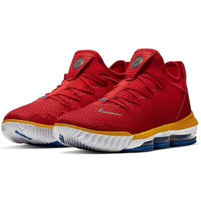 Nike LeBron 16 Low CK2168600 Chaussures de Basketball - Toute l'année Homme Rouge/Jaune/Bleu - Publicité Nike LeBron 16 Low CK2168600 Chaussures de Basketball - Toute l'année Homme Rouge/Jaune/Bleu - Publicité