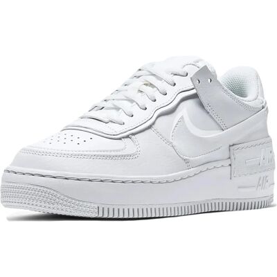 Nike Wmns Air Force 1 Shadow - Cuir, Blanc, Toute l'année - Baskets - Publicité Nike Wmns Air Force 1 Shadow - Cuir, Blanc, Toute l'année - Baskets - Publicité