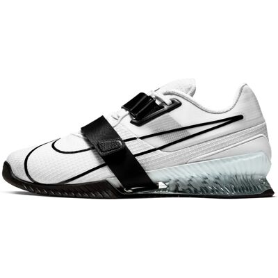 Nike Romaleos 4 Chaussures de Sport Blanches - Haltérophilie - Publicité Nike Romaleos 4 Chaussures de Sport Blanches - Haltérophilie - Publicité