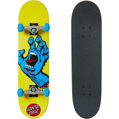 Santa Cruz Screaming Hand Mini 7.75" Skateboard Complet - Jaune - Publicité Santa Cruz Screaming Hand Mini 7.75" Skateboard Complet - Jaune - Publicité