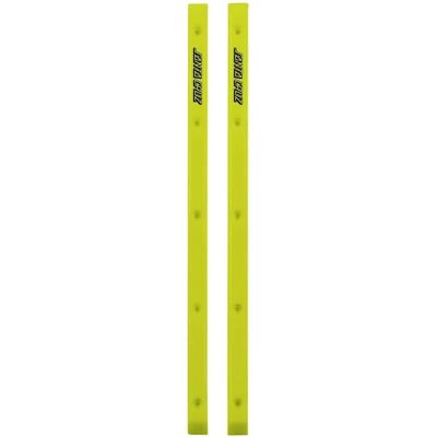 Santa Cruz Slimline Skateboard Rails - Jaune Néon - Publicité Santa Cruz Slimline Skateboard Rails - Jaune Néon - Publicité