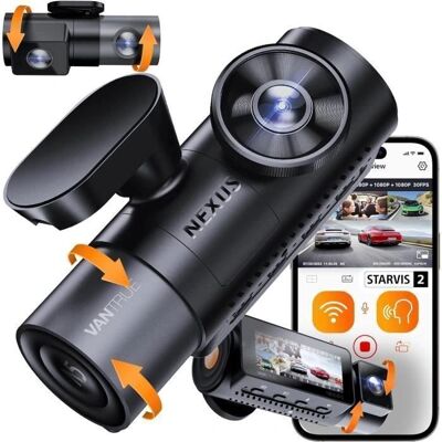 Vantrue - N5 - Avant - Arrière - Dash Cam - Publicité Vantrue - N5 - Avant - Arrière - Dash Cam - Publicité