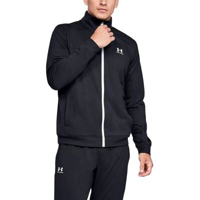 Under Armour Herren Schwarze Tricot Jacke - Sportstyle - Jacke Under Armour Herren Schwarze Tricot Jacke - Sportstyle - Jacke