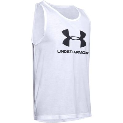 Under Armour Sportstyle Logo Tank Weiß/Schwarz L42/44 Herren Under Armour Sportstyle Logo Tank Weiß/Schwarz L42/44 Herren