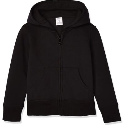 Amazon Essentials Lányok fleece kapucnis pulóver full hosszúságú cipzárral - Fekete, Nagy Amazon Essentials Lányok fleece kapucnis pulóver full hosszúságú cipzárral - Fekete, Nagy