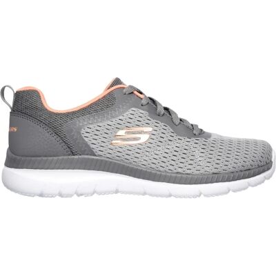 Skechers Bountiful Quick Path Gris/Corail Chaussures - Type de Produit - Publicité Skechers Bountiful Quick Path Gris/Corail Chaussures - Type de Produit - Publicité
