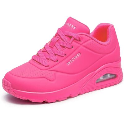 Skechers Pink Uno Sneakers - Casual, 3-5cm Heel Skechers Pink Uno Sneakers - Casual, 3-5cm Heel