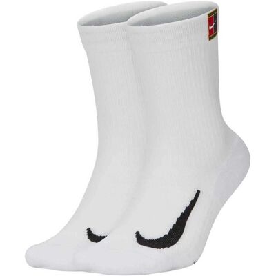 Nike Multiplier Cushioned Socks - 2 Paria - Unisex - Valkoinen/Harmaa - Koko 42-46 Nike Multiplier Cushioned Socks - 2 Paria - Unisex - Valkoinen/Harmaa - Koko 42-46