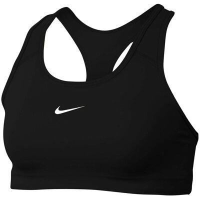 Sportowy stanik Nike Swoosh o średnim wsparciu - Czarny - XS Sportowy stanik Nike Swoosh o średnim wsparciu - Czarny - XS