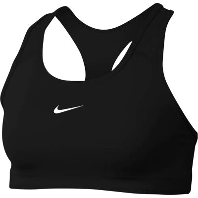 Nike Swoosh Damen Medium Support Sport-BH - Schwarz/Weiß Nike Swoosh Damen Medium Support Sport-BH - Schwarz/Weiß