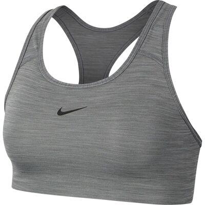 Sportowy Biustonosz Nike Swoosh Szary - Biustonosz Sportowy Sportowy Biustonosz Nike Swoosh Szary - Biustonosz Sportowy