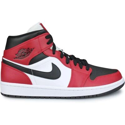 Nike Jordan Mid Chicago Black Toe - Μαύρο, Κόκκινο - Αθλητικά Nike Jordan Mid Chicago Black Toe - Μαύρο, Κόκκινο - Αθλητικά