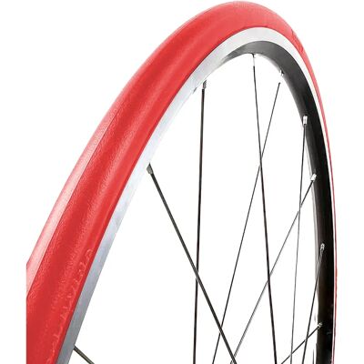 Pneu Tannus Slick 700x23 Rouge - Roue de Vélo - Publicité Pneu Tannus Slick 700x23 Rouge - Roue de Vélo - Publicité