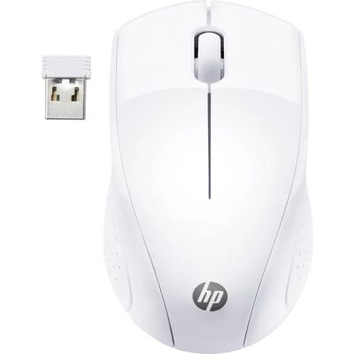 Mouse Sem Fio HP 220 - Ambidestro, 1600 dpi, Branco Mouse Sem Fio HP 220 - Ambidestro, 1600 dpi, Branco