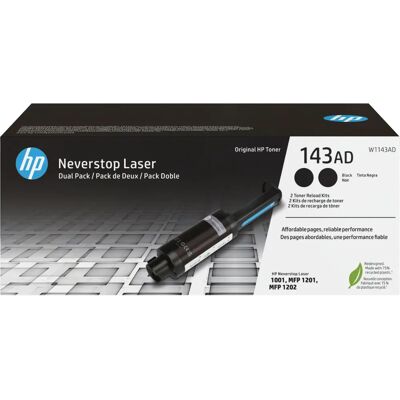 HP W1143AD/143AD Black Toner Twin Pack - Laser Printer Supplies HP W1143AD/143AD Black Toner Twin Pack - Laser Printer Supplies