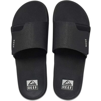 Reef Fanning Slide Black/Silver Reef Fanning Slide Black/Silver