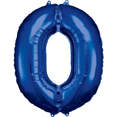 Amscan 9907274 Blauer Nummer Folienballon - Partydekoration Amscan 9907274 Blauer Nummer Folienballon - Partydekoration