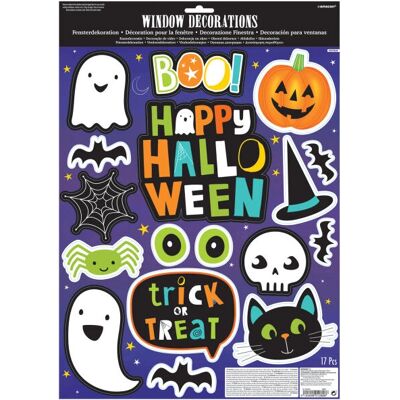 Amscan 9907449 Party Dekoration - Fensteraufkleber Halloween Freunde Amscan 9907449 Party Dekoration - Fensteraufkleber Halloween Freunde