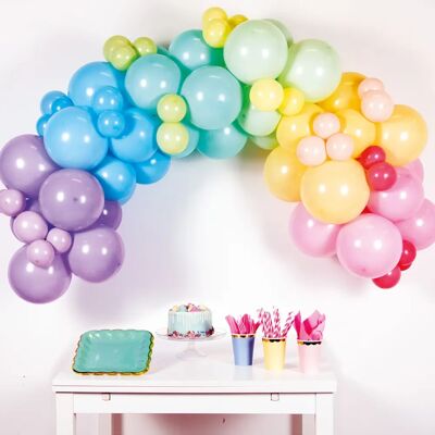 Amscan 9909314 Pastelowy Łuk Balonowy - Dekoracja na Imprezę Amscan 9909314 Pastelowy Łuk Balonowy - Dekoracja na Imprezę
