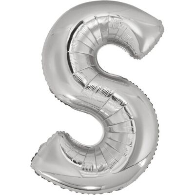 Amscan 9909568 Silbern Buchstabe S 86 cm - Partydekoration Amscan 9909568 Silbern Buchstabe S 86 cm - Partydekoration
