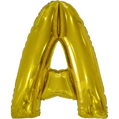 Amscan 9909576 Gold Buchstabe A Folienballon - Partydekoration Amscan 9909576 Gold Buchstabe A Folienballon - Partydekoration