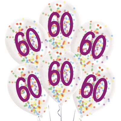 Amscan 9909842 Latex-Konfetti Partyballon Amscan 9909842 Latex-Konfetti Partyballon