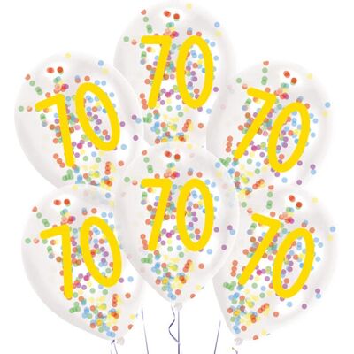 Amscan 9909843 Latexballon mit Konfetti - Partydekoration Amscan 9909843 Latexballon mit Konfetti - Partydekoration