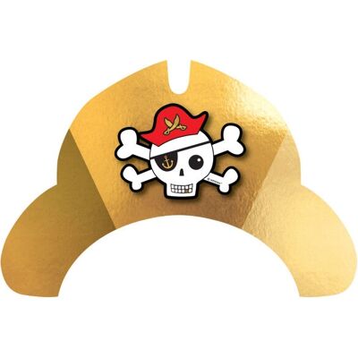 Chapeaux de fête Amscan - Pack de 8 pour pirate - Publicité Chapeaux de fête Amscan - Pack de 8 pour pirate - Publicité