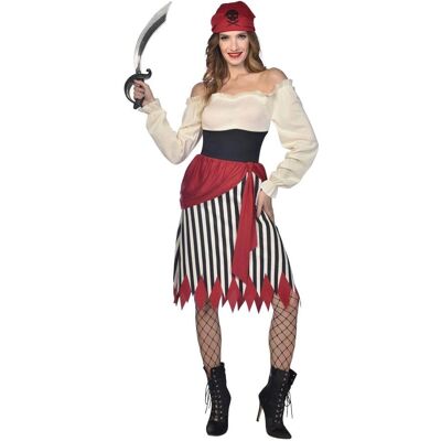 Amscan Farkas Piratnő Jelmez - Fekete-Fehér-Red - Karnevál & Maskarád Amscan Farkas Piratnő Jelmez - Fekete-Fehér-Red - Karnevál & Maskarád