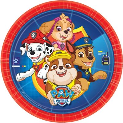 Assiette jetable Amscan 9903818-66 - Pat' Patrol - Publicité Assiette jetable Amscan 9903818-66 - Pat' Patrol - Publicité