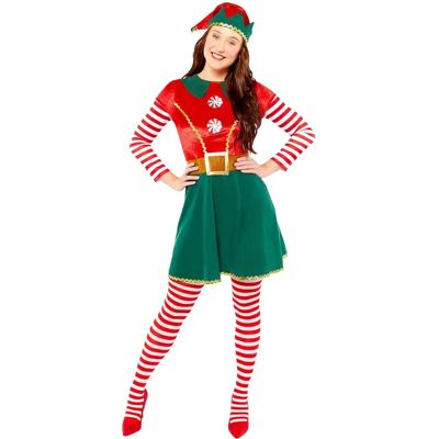Amscan Santa Helferin Elfi Kostüm - XXL grün-rot - Kostüm Amscan Santa Helferin Elfi Kostüm - XXL grün-rot - Kostüm