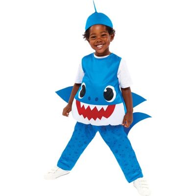 BigBuy Baby Shark Blå 3-delat Kostym - Kostymer för barn BigBuy Baby Shark Blå 3-delat Kostym - Kostymer för barn