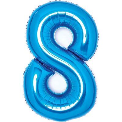 Amscan 9914058 Blauer Zahlballon - Partydekoration Amscan 9914058 Blauer Zahlballon - Partydekoration